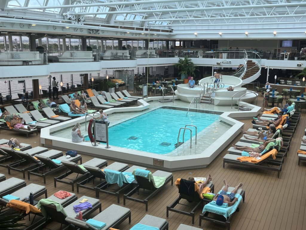 Lido Pool area on Holland America's Rotterdam