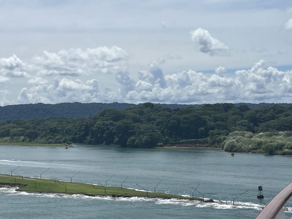 That opening you see in the photo is what remains of the French attempt at building the Panama Canal