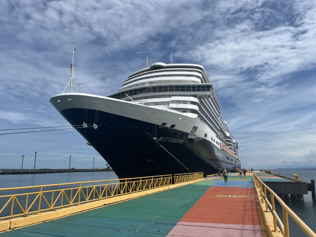 Holland America's Rotterdam docked in Port Limon, Costa Rica