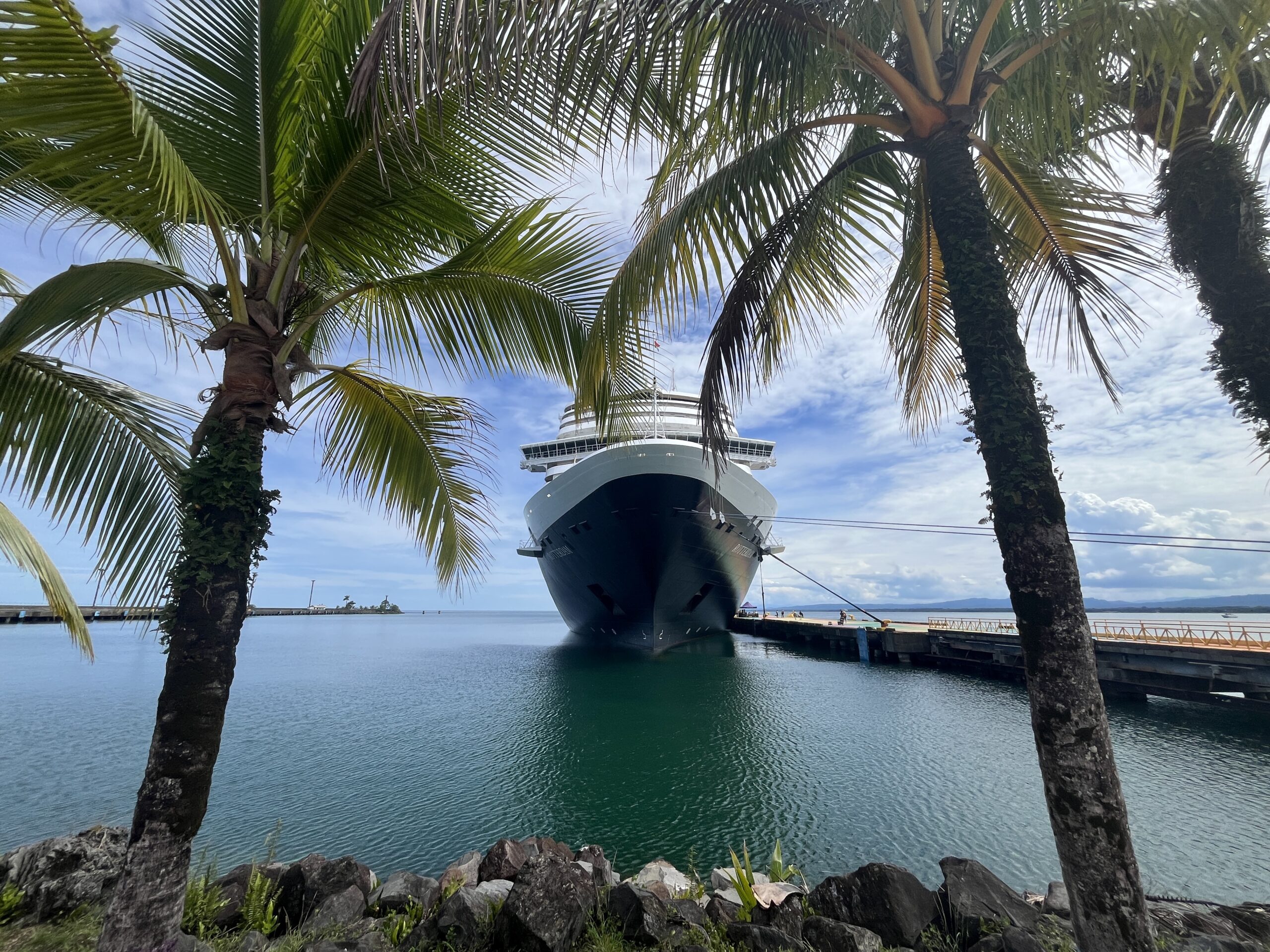 Holland America's Rotterdam docked in Port Limon, Costa Rica