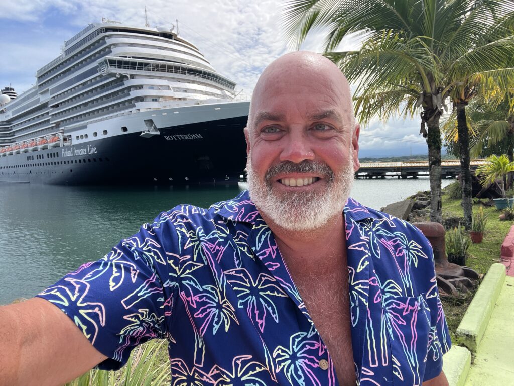 Holland America's Rotterdam docked in Port Limon, Costa Rica