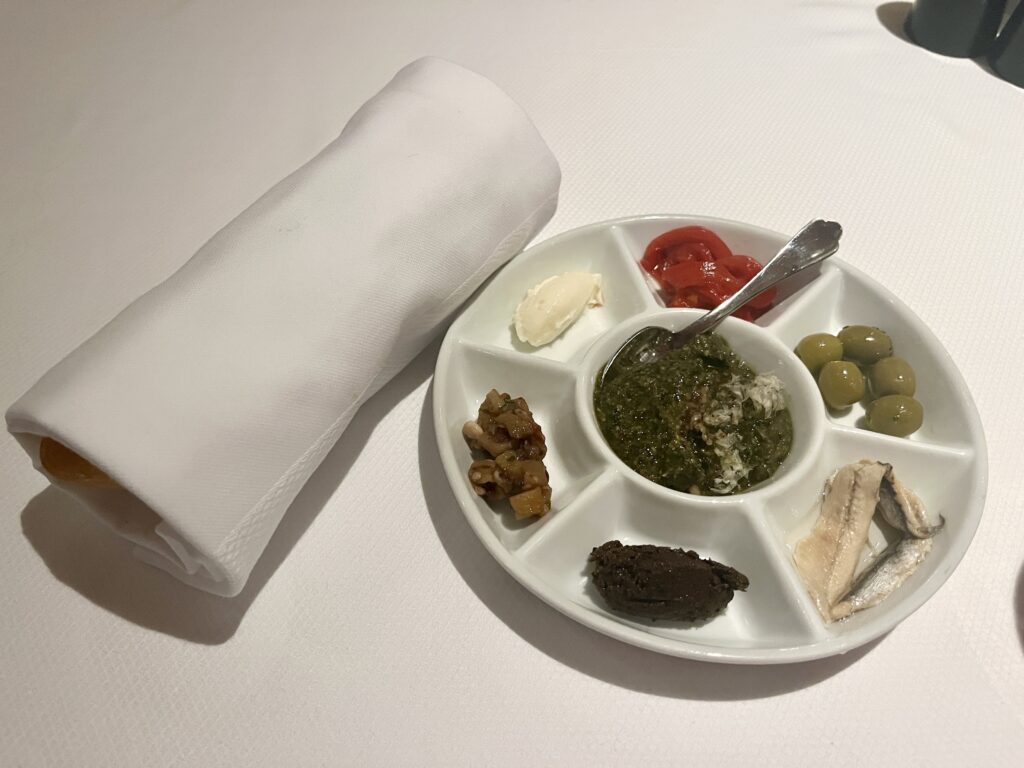 Bread service from Rudi's Sel de Mer on Holland America Line's Rotterdam