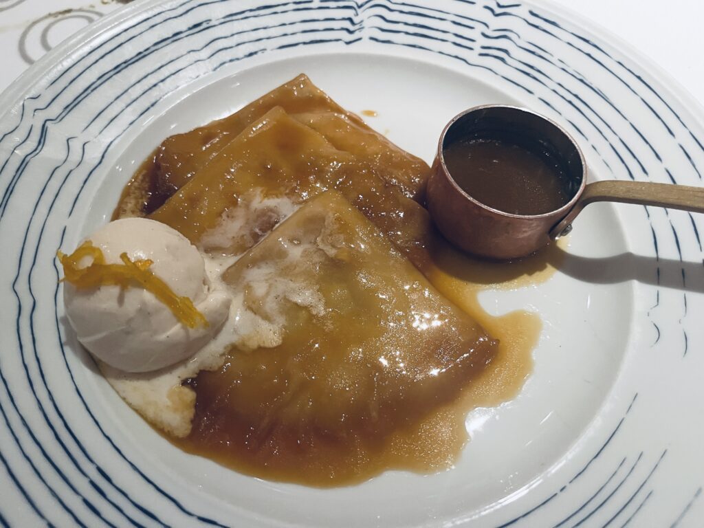 Crepes Suzette from Rudi's Sel de Mer on Holland America Line's Rotterdam