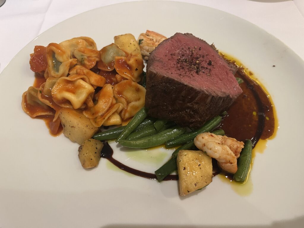 Cracked Pepper Tenderloin from the Main Dining Room on Holland America's Rotterdam