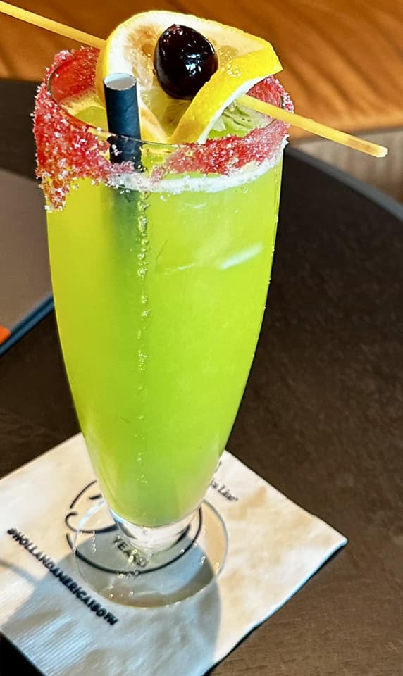 The Green Monster - a special Halloween Cocktail available on Holland America Line's Rotterdam