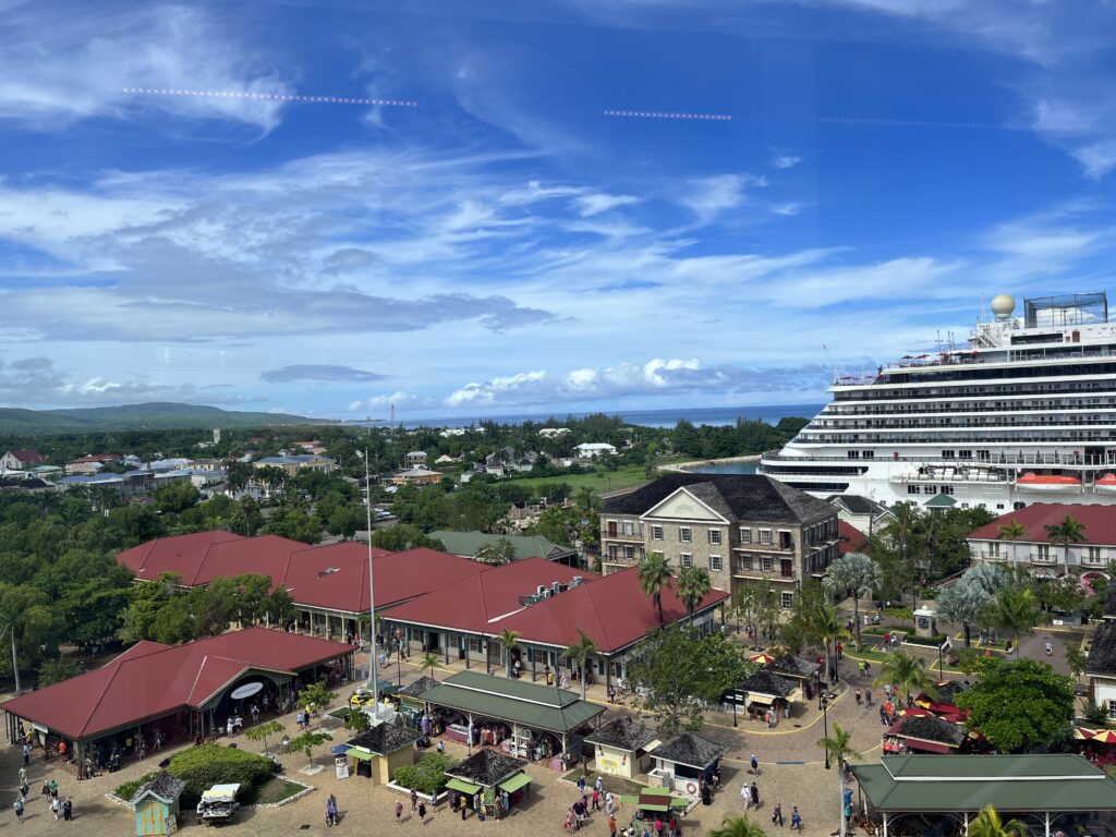 A view of the port in Falmouth, Jamaica