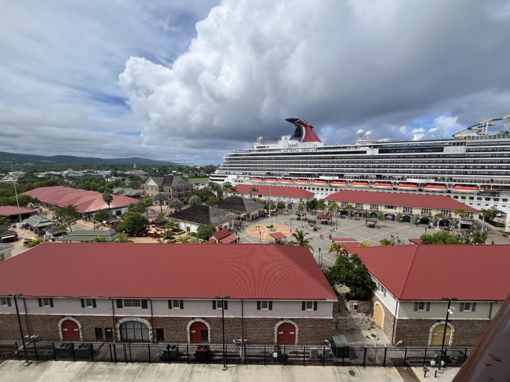 A view of the port in Falmouth, Jamaica