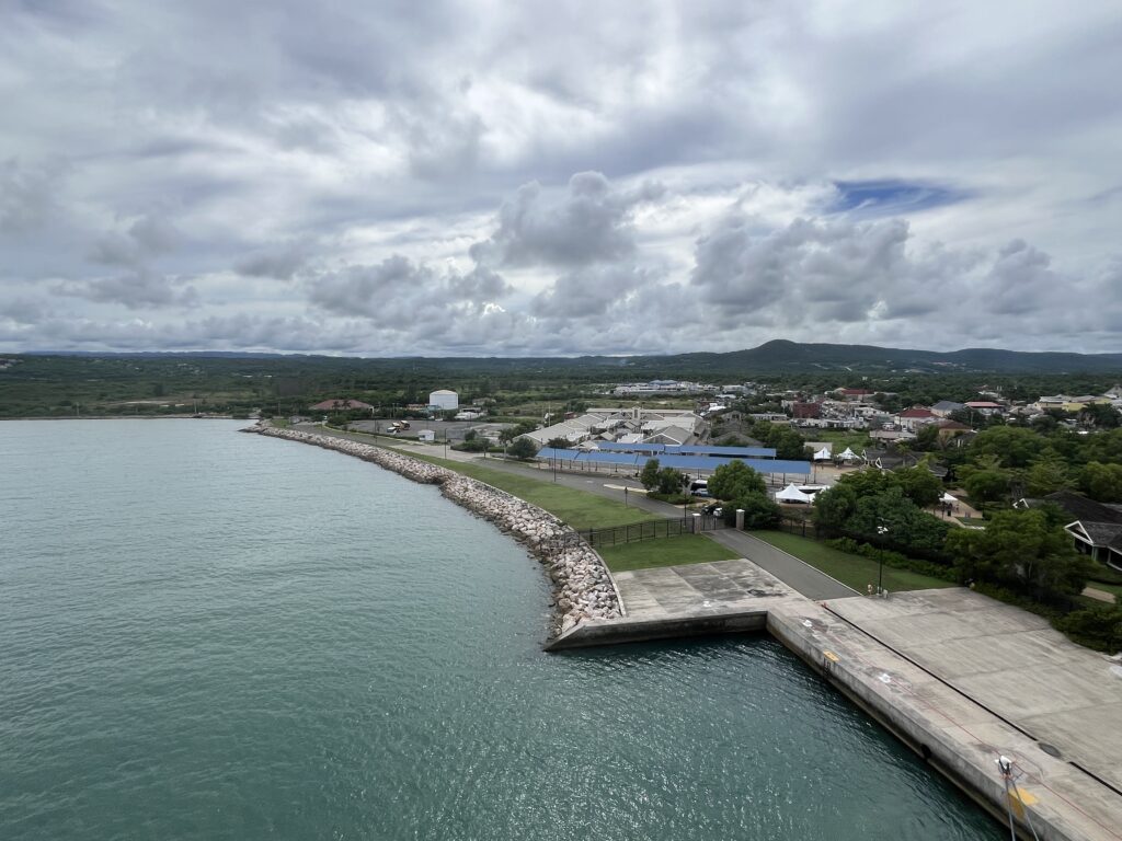 Sailing away from Falmouth, Jamaica