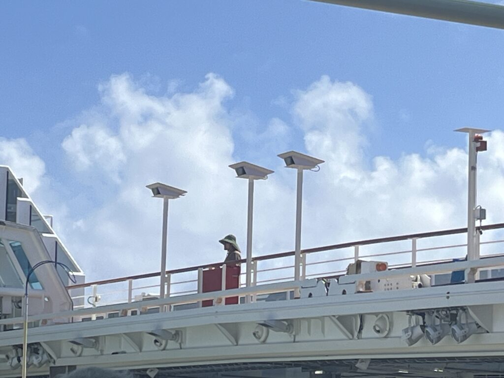 Starlink being installed on Holland America's Rotterdam