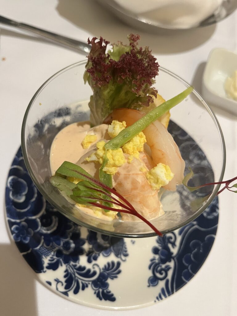 Shrimp Cocktail from the main dining room on Holland America's Rotterdam