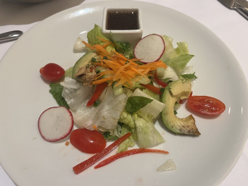 Mixed Green Salad from the main dining room on Holland America's Rotterdam