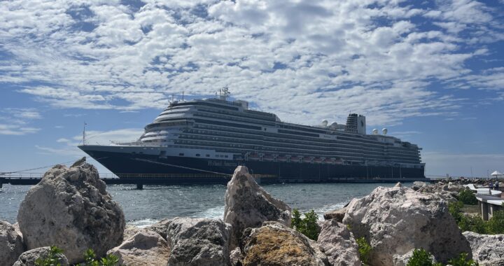Holland America's Rotterdam docked in Aruba