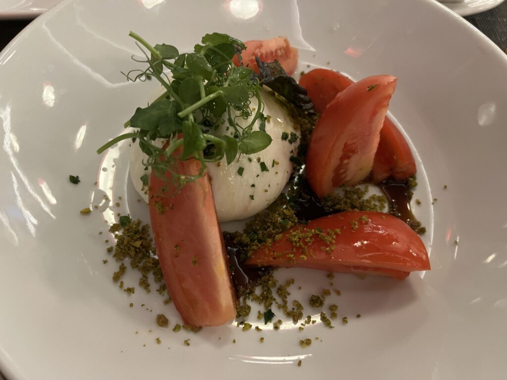 Burrata from Canaletto on Holland America's Rotterdam