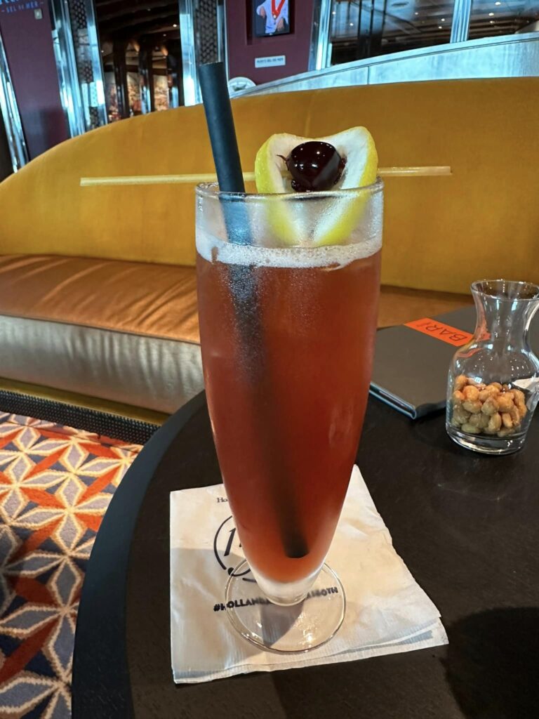 The Eye - a special Halloween Cocktail available on Holland America Line's Rotterdam