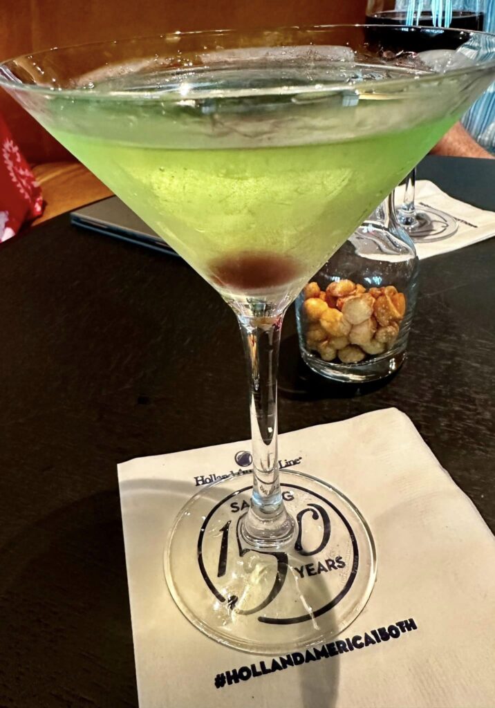 The Witches Brew - a special Halloween Cocktail available on Holland America Line's Rotterdam