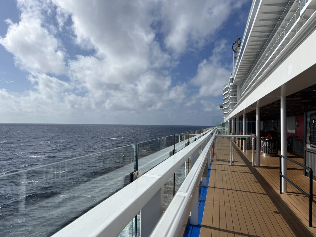 A beautiful morning at sea on the Mardi Gras