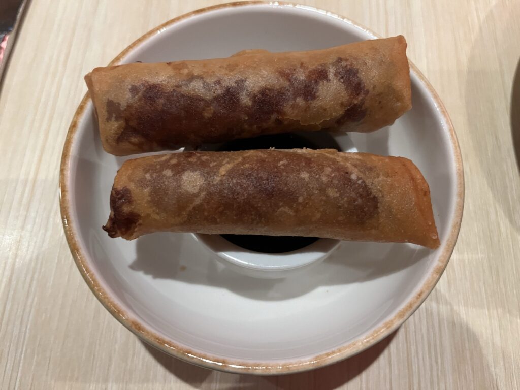 Vegetable Spring Rolls from Chibang on Carnival's Mardi Gras