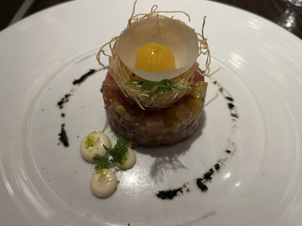 Tuna Tartare from Fahrenheit 555 on Carnival's Mardi Gras