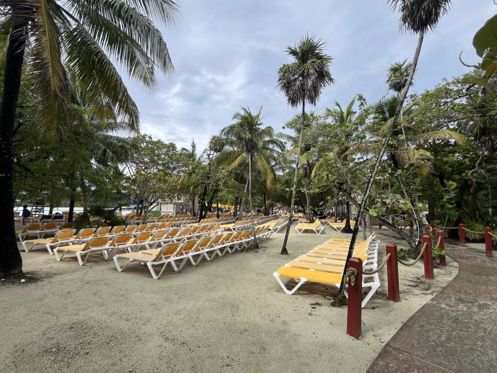 The beach at Mahogany Bay