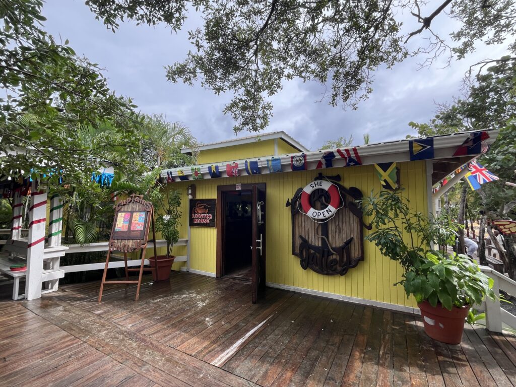 One of several restaurants at Mahogany Bay