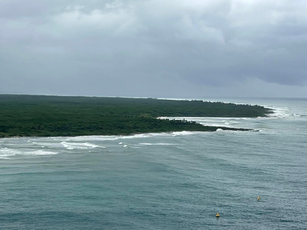 A look at Costa Maya before the weather took a turn for the worst