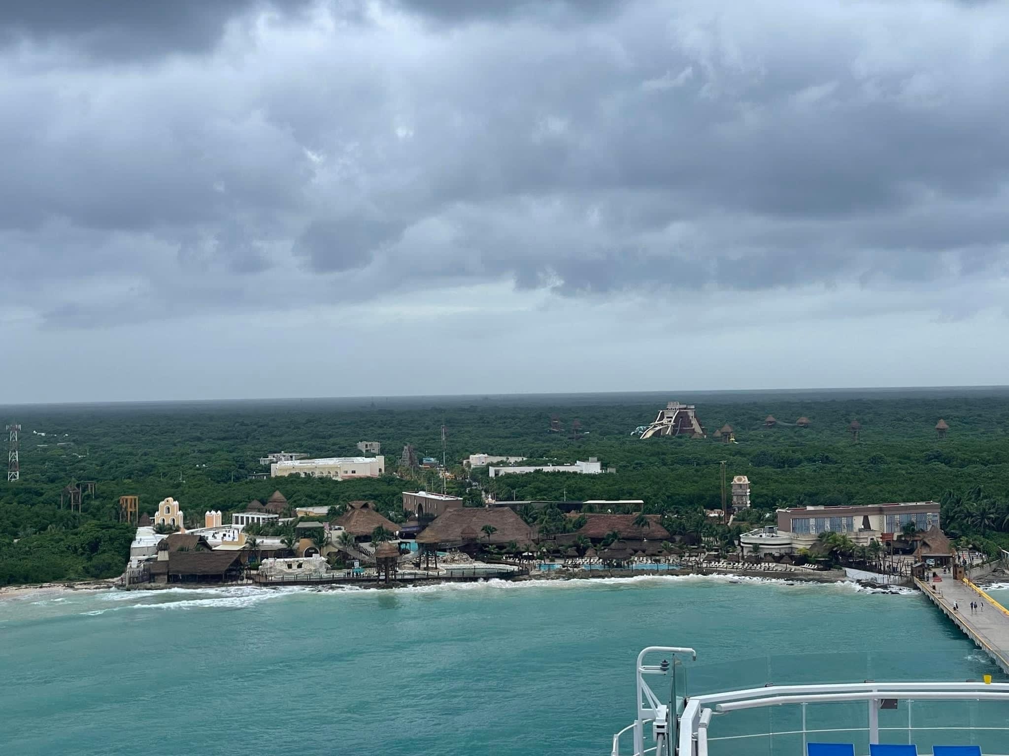 A look at Costa Maya before the weather took a turn for the worst