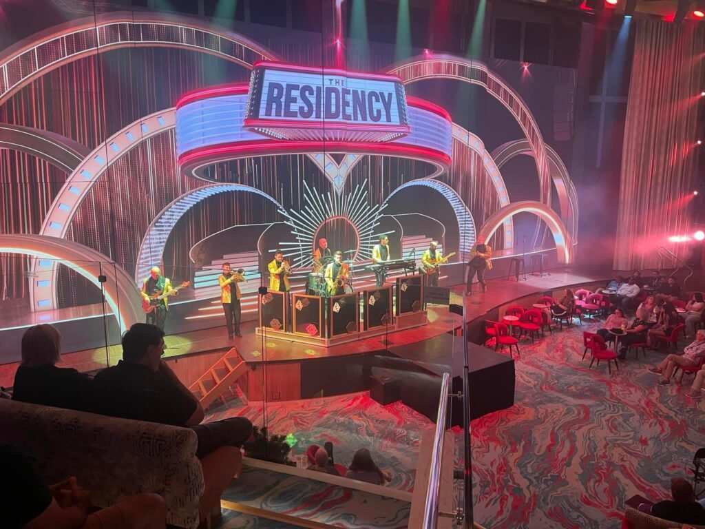 The Residency being performed on Carnival's Mardi Gras