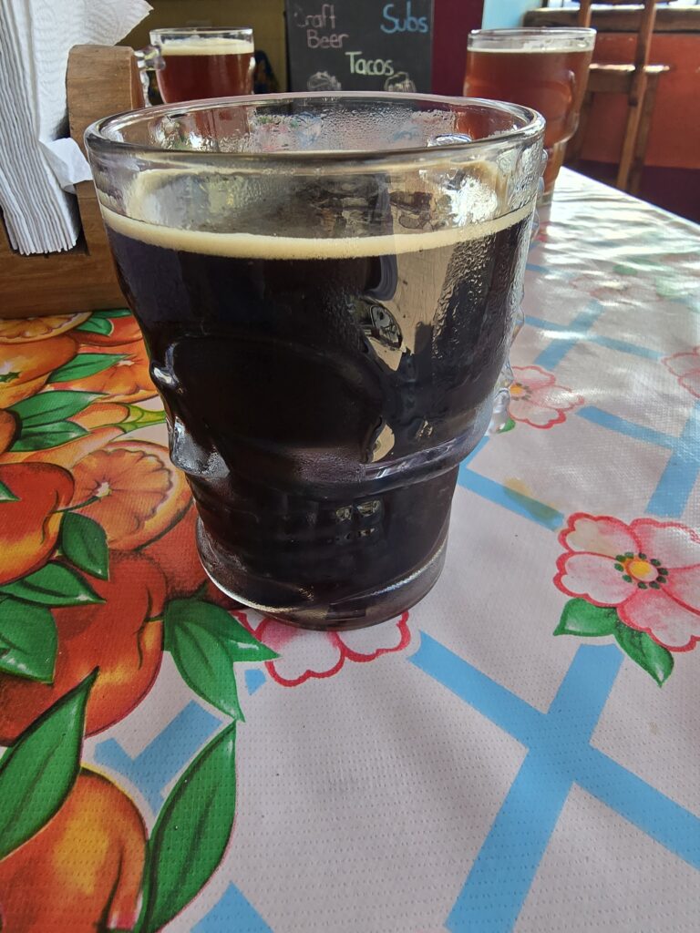 Peanut Butter Porter from Kusam Brewery in Cozumel, Mexico