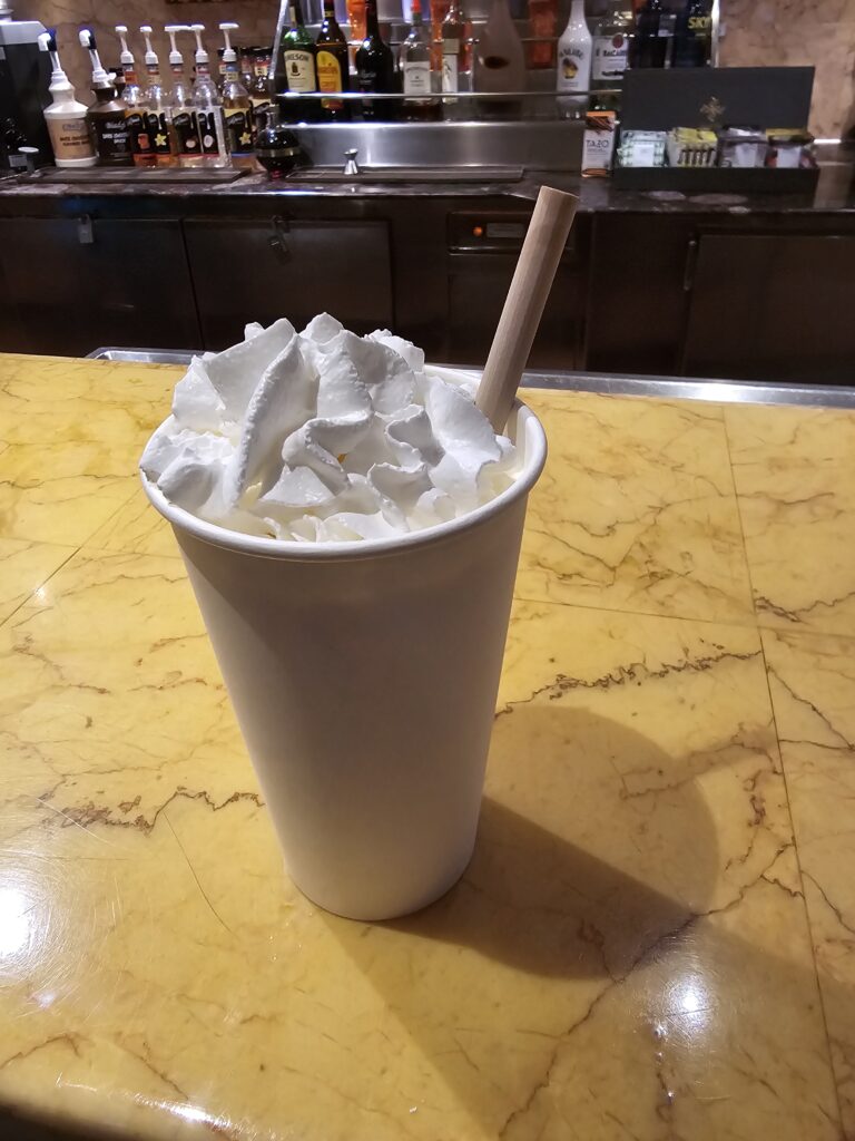 Spirit of Kentucky Milkshake from Java Blue on Carnival Paradise