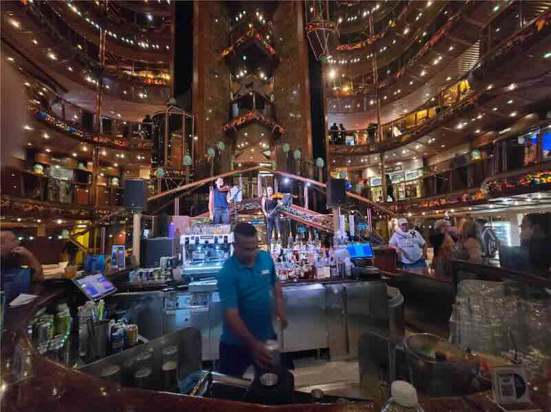 Atrium Bar on Carnival Paradise