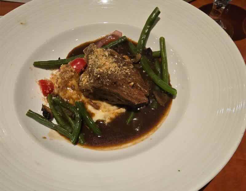 Short RIb from the Main Dining Room on Carnival Paradise