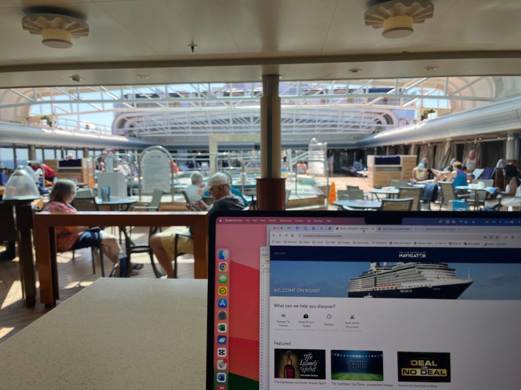 My "office" view on the Eurodam this morning.