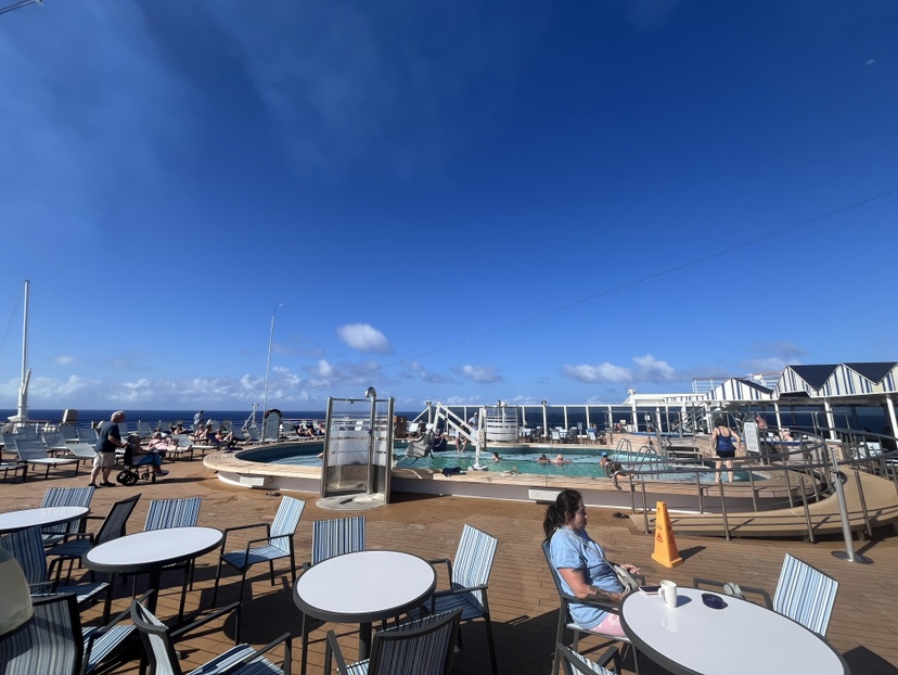 Sea View Pool area on Eurodam