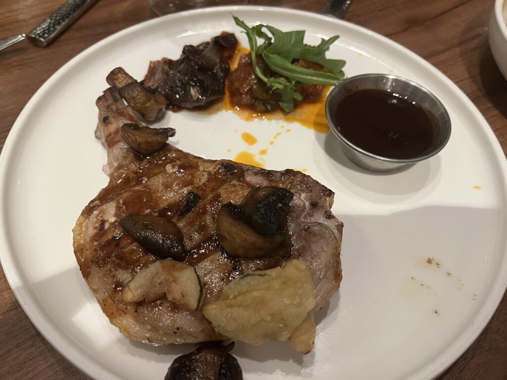 Pork Chop from Cucina del Capitano on Carnival Celebration