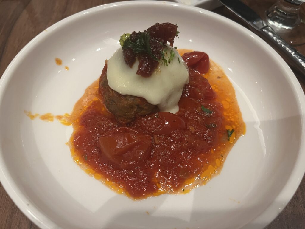 Nonna's Meatball from Cucina del Capitano on Carnival Celebration