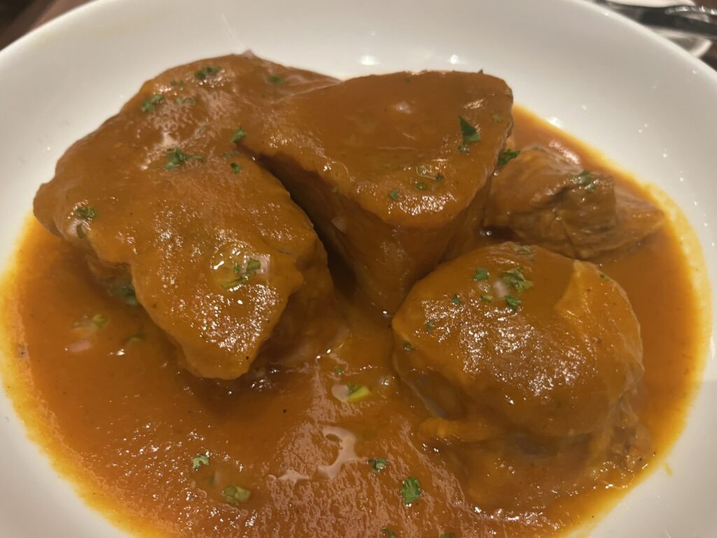 Osso Bucco from Cucina del Capitano on Carnival Celebration