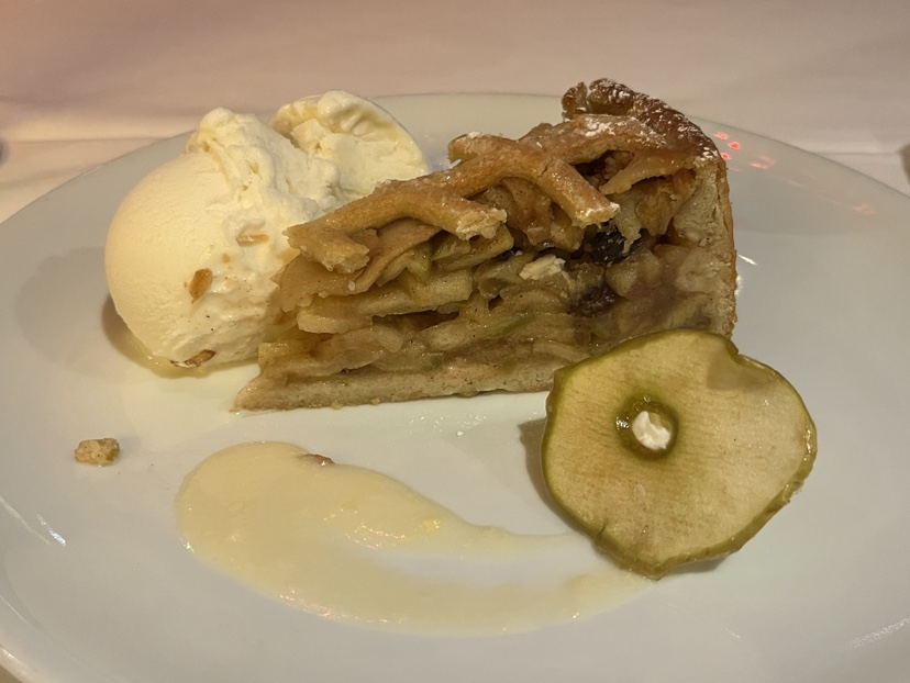 Dutch Apple Pie from the main dining room on Eurodam