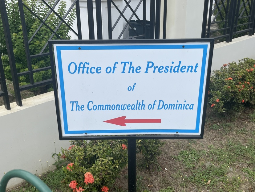 The Office of the President in Roseau, Dominica