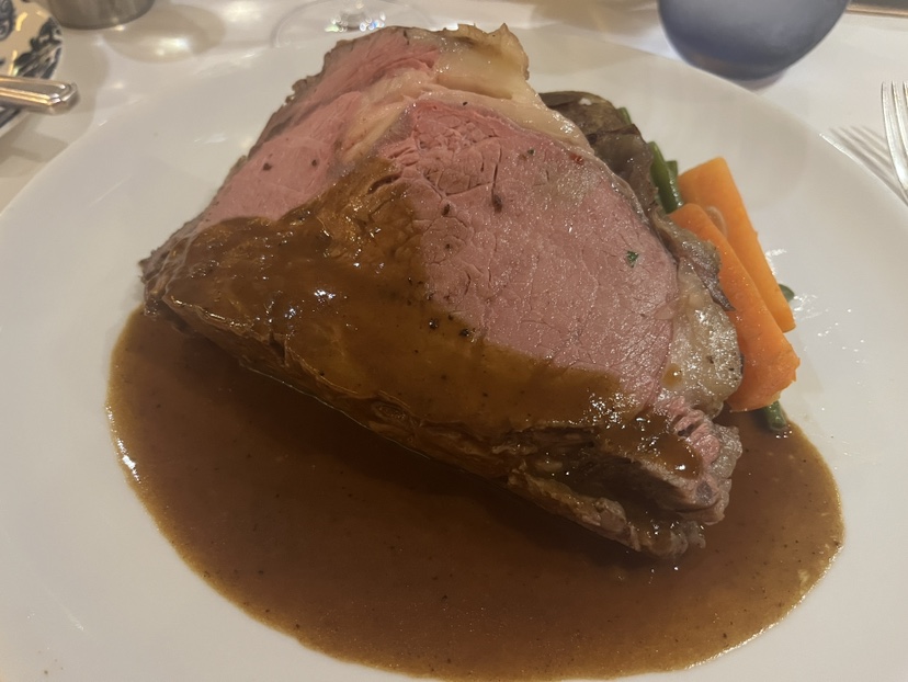 Prime Rib from the Main Dining Room on Eurodam