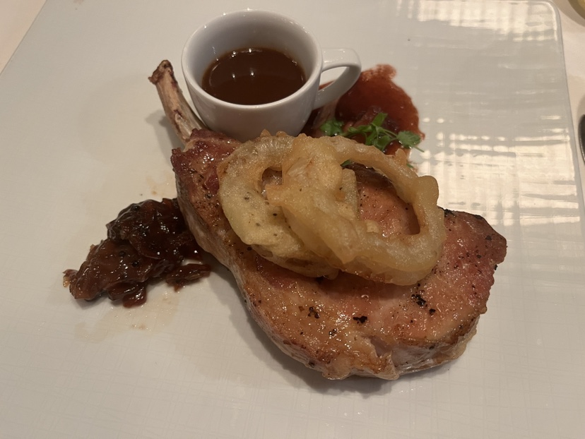 Pork Chop from the Pinnacle Grill on Eurodam