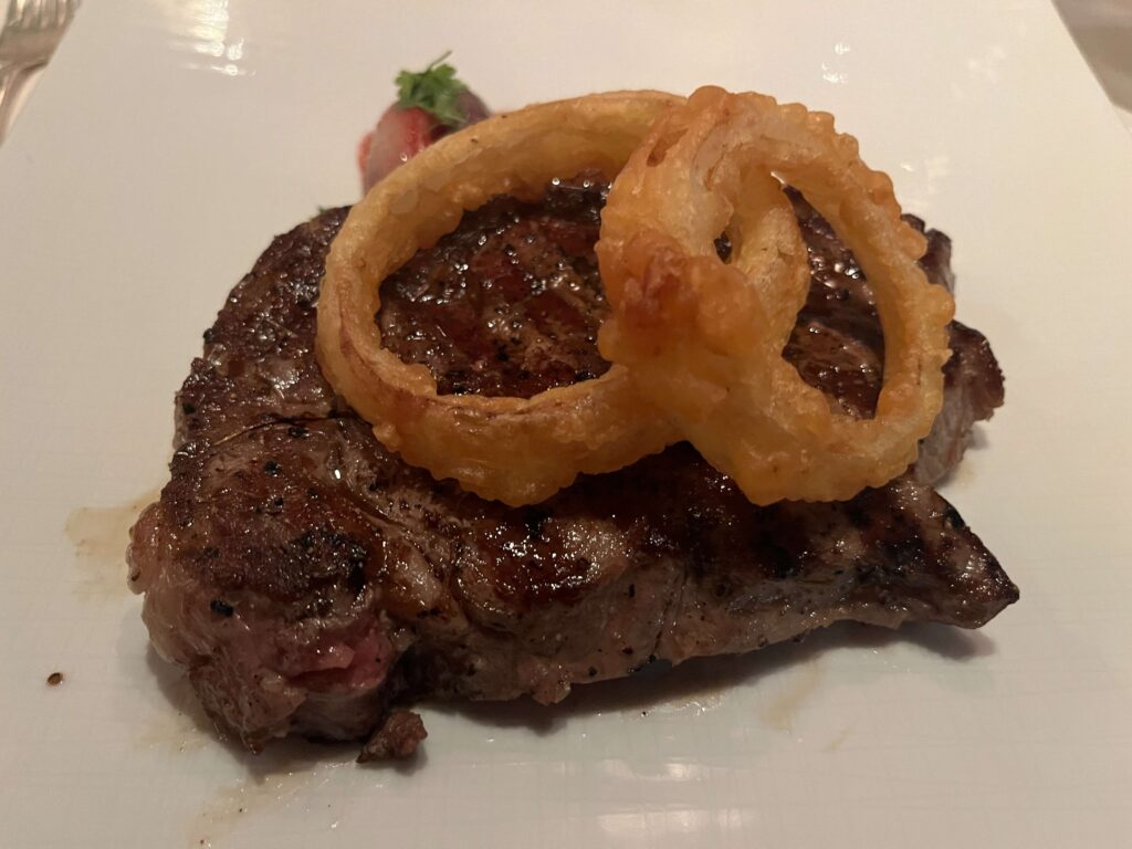 Ribeye from Pinnacle Grill on Eurodam