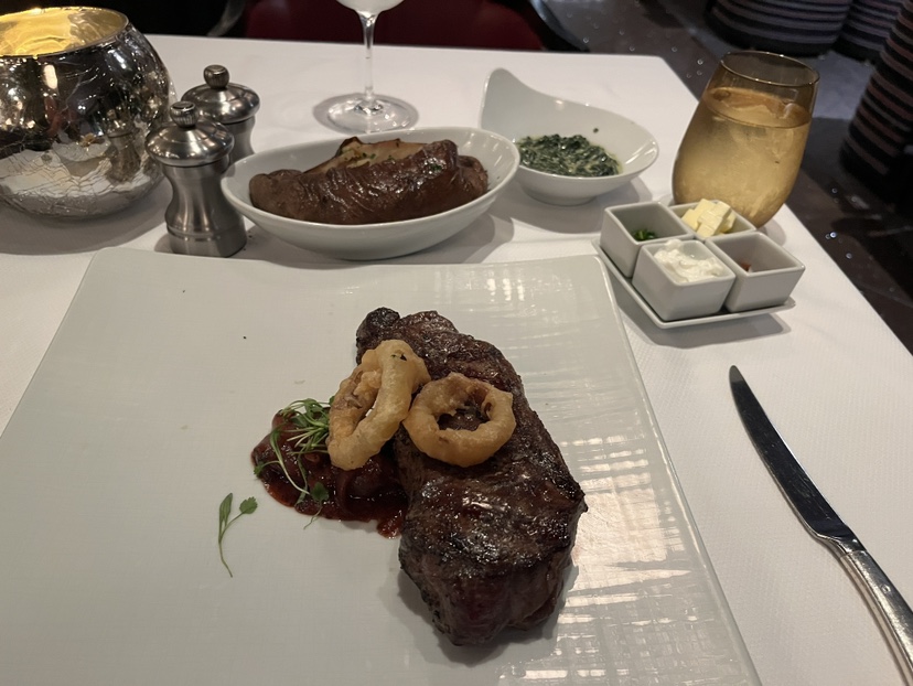 New York Strip from Pinnacle Grill on Eurodam