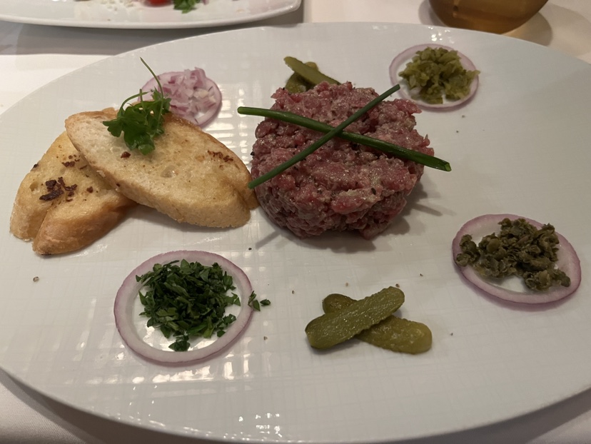 Steak Tartare from Pinnacle Grill on Eurodam