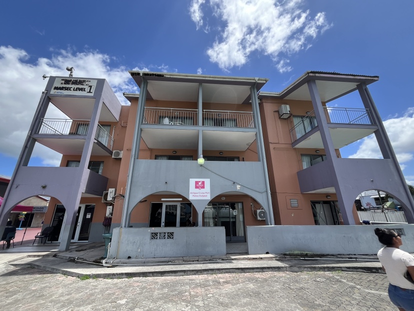 This is supposedly a police station near the cruise port in St. John's, Antigua