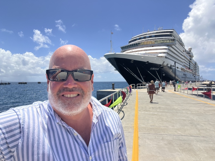 Me and the Eurodam in St Kitts