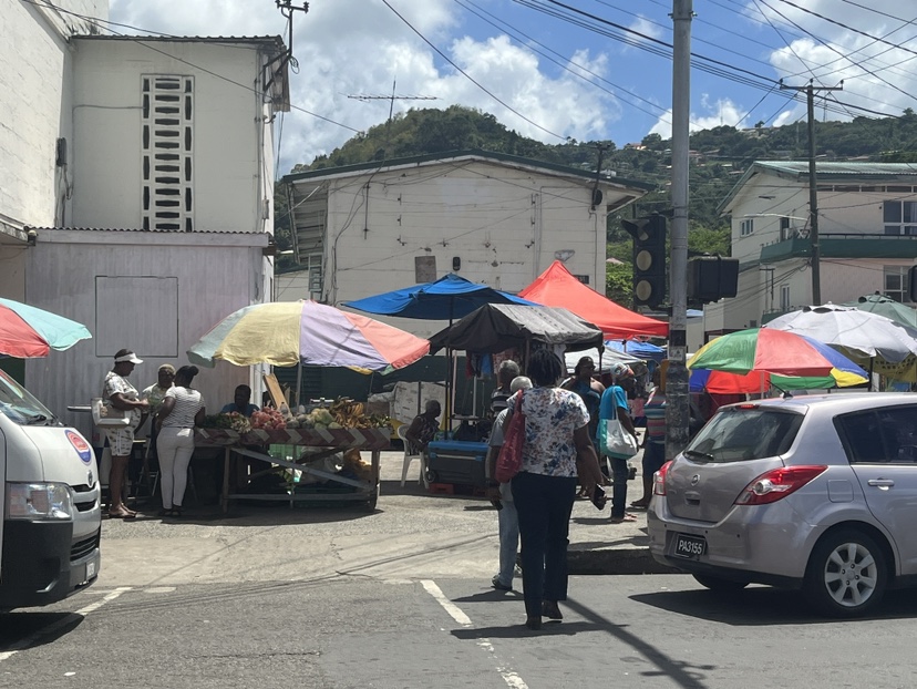 FIsh market in Castries, St. Lucia