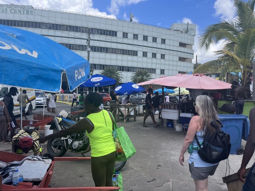 FIsh market in Castries, St. Lucia