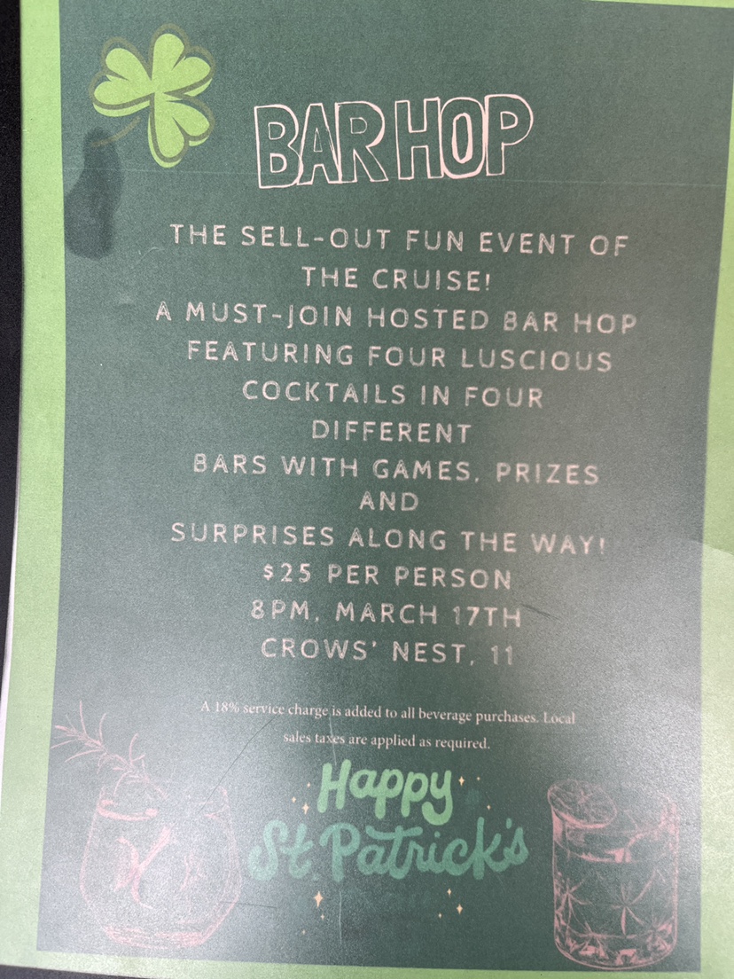 St. Patrick's Day Bar Crawl on Eurodam