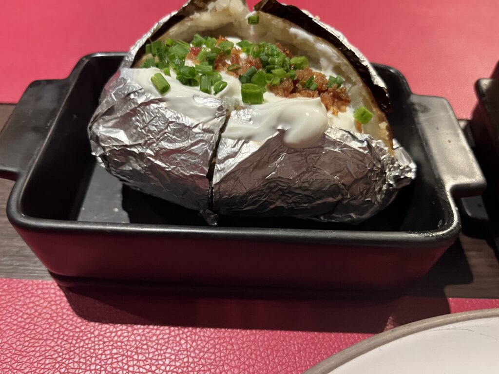 Baked Potato from Butcher's Cut on MSC Seascape