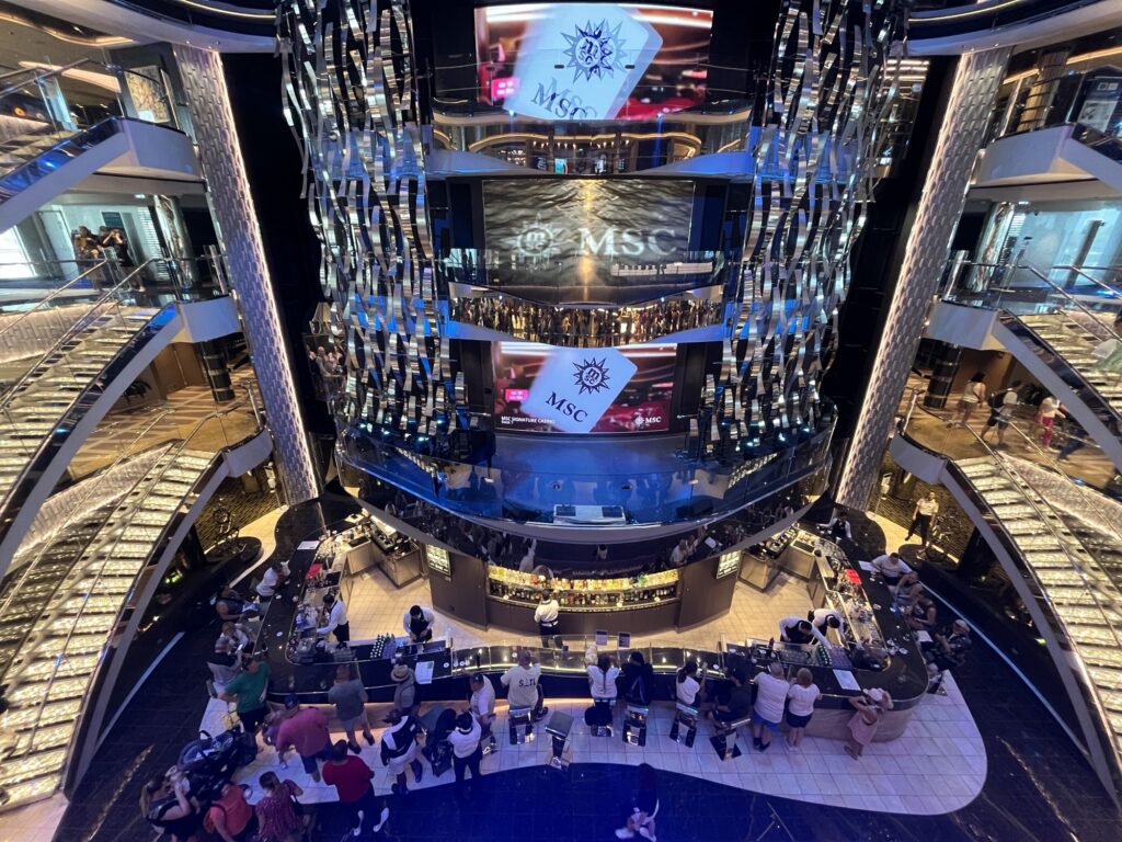 Atrium of the MSC Seascape